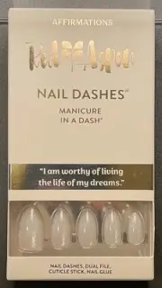 Red Aspen Press On Nails, Medium Almond, Payton Skye is Worthy