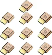 4K Dummy Plug，Virtual Monitor Display Emulator, Headless Display Adapter Supports up to 3840x2160@60-1080@120 HDMI-compatible Graphics Acceleration for Ethereum ETH ZEC BTC Mining (4K- HDR-10P)