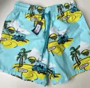 VILEBREQUIN Saint Tropez Print Moorea Swim Trunks Bathing Shorts Large $325