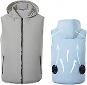 [KUMADAI] Air Conditioning Clothes Cooling Fan Vest Lightweight Cooling Jacket 3 Speed Adjustable USB Air Condition Vest Summer