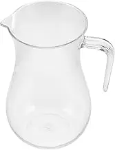 BESTYASH Plastic Wine Decanter Clear Beverage Pitcher with Handle Water Kettle Water Pitcher Juice Pot for Tea Lemonade Milk Juice Wines 600ml