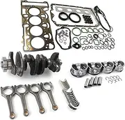 N46 2.0L Engine Kit Crankshaft & Con Rods Pistons Rings Compatible With BMW 116i 120i 320i 520i E81 E85 E87 E90 E91 N46B20