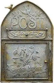 LIPINGJING0201 Outdoor Garden Letterbox Vintage Wall Mounted Post Box Farmhouse Decor Mailbox