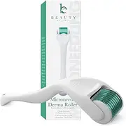 Derma Roller Microneedling Roller - Titanium 0.25mm Micro Needler for Face, Gently Exfoliates, Microneedle Tool for Beard, Scalp & Hair, Skincare Tools for Face