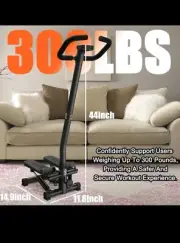 Stair Stepper Machine With Handlebar-Mini Steppers For Exercise With 300LBS...