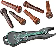 Yardwe 1 Set Guitar Bridge Pin Puller Professional Replacement for Acoustic Electric Guitars present