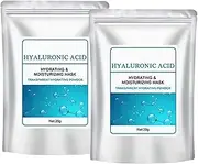Hyaluronic Acid Powder, Diy Facial Serum, Skin Hydration Care Formula, Skin Hydration Care Formula, Hyaluronic Acid Serum Collagen Low Molecular Weight, Wrinkle Reduction (Style A*2)
