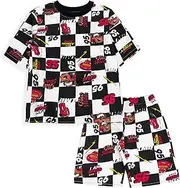 [Disney] Mickey Mouse Lion King Toy Story Cars French Terry T-Shirt & Shorts Set Infant to Big Kid Sizes (12 Months - 10-12)