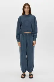 Dovell Cotton Pant in Indigo Blue - CAMILLA AND MARC® C&M