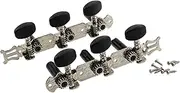 KKUANG 1 set of 2 Guitar String Knobs Guitar Ukulele Knobs Classical Guitar Tuning Pegs Keyboard Tuning Machine Heads Tuning Pedal Plastic Post Knobs w/Screws Black