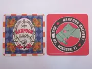 Beer Coaster ~ HARPOON IPA ~ New England's Craft Brewery ~ Boston, MA & VERMONT