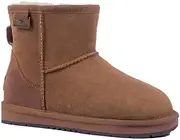 [UGG AUZLAND SHEEPSKIN] UGG Classic Mini Boots,Australian Premium Sheepskin Wool Ankle Boots Women Men Snow Boots Suede 3 Colours