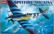 Academy Spitfire MK.XIVc 1/48 Model Airplane Kit #2157 open box