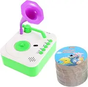BESPORTBLE 1 Set Toddler Phonograph Record Player with Story and Music Function Musical Toy for Kids Childhood Music Listening Plaything with Learning Cards