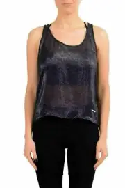 Dsquared2 Women's Silk Sparkling Purple Tank Top US XS IT 38