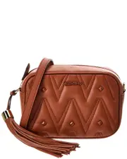 Valentino by Mario Valentino Amel Diamond Leather Crossbody