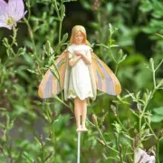 ✤ New CICELY MARY BARKER Flower Fairy Garden Stake SNOWDROP Plant Pot Figurine