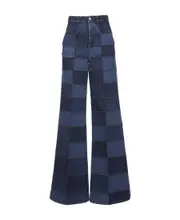 Chloé Patchwork Wide-Leg Jeans FR36,FR38 Blue