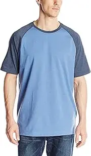 Arrow Men's Short Sleeve Football Colorblocked Jersey Tee, Dutch Blue Heather, Medium