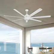 Extra Large 80" Tourbillion DC Ceiling Fan 7 Blade Black or White 202965, 202966, 203368