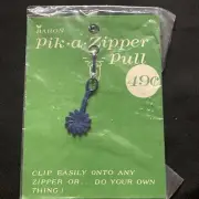New Unused Vintage PIK A ZIPPER PULL~BARON ~Sewing Clothing Accessory