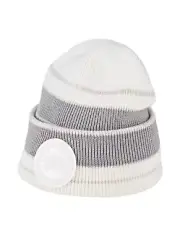 NEW AUTHENTIC CANADA GOOSE MEN'S 100% WOOL M/ITALY PREPPY BEANIE HAT SIZE S.