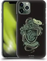 Head Case Designs Official Harry Potter Slytherin Deathly Hallows XIV Hard Back Mobile Phone Case Compatible with Apple iPhone 11 Pro