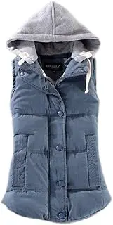 [Generic] Arm Animals Top Warm Sleeveless Jacket Cotton Solid Hooded Vest for Outerwear Compression Camisoles Women