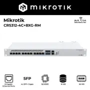 MikroTik 12-Port 10G Switch with Dual Power Supply CRS312-4C+8XG-RM