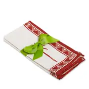 La DoubleJ Date Palms Large Linen Napkins, Set of 2