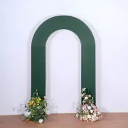 8ft HUNTER GREEN Fitted Spandex Open Arch Double Sided Backdrop STAND COVER