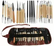 27Pcs Professional Clay Sculpting Tools set with bag Modeling carving Clay Tool