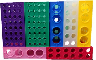 【DSH雙股 】~《生物科技》彩色四面離心管架(適用0.5ml~50ml) 七種顏色可供選擇 (6.7折)