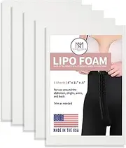5 SHEETS!!!! WHAT A DEAL! MADE IN USA Lipo Foam Individual Sheets 8x11in After Surgery Liposuction Medical Grade Flexible 5 PACK