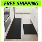 StepRite Anti-Fatigue Kitchen Mats - 2 Cushioned Non-Slip Rugs, 17.3"x30" & 47"