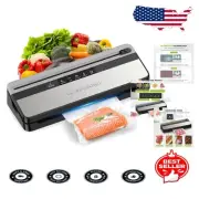 Effortless Vacuum Sealer Machine with 50 Bags - Compact Food Storage Solution