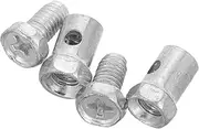Bicycle Brake Bolt Pin Set Replacement Parts for Go Kart Throttle Cable Stops Metal Lock Clamps