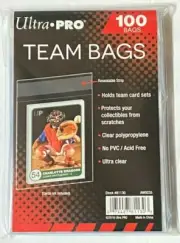 ULTRA PRO Standard Team Bags(100) Ultra Clear- 1 pack of 100 bags
