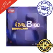 DHS Hurricane 8-80 38' Table Tennis & Ping Pong Rubber, Pick Color and Thickness
