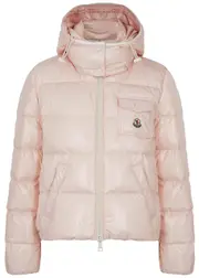 Moncler Andro Quilted Shell Jacket - Pink - 1 (UK 10 / S) 1 (UK 10 / S)
