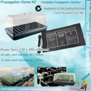 Hydroponics Propagation Kit Seahawk Heat Mat Clear Dome Set Cloning Seeding Tray