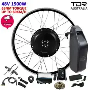 48V 1500W Battery Electric Bike Conversion EBike Motor 26" Rear Wheel Hub Kit