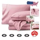 Breathable Organic Cotton Flannel Sheet Set - Full Size, Pillowcases Included