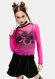 [dELiA*s by Dolls Kill] Mind Over Matter Mesh Top