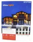 Show Lights 6 Feet Long White Picket Fence Pathway LED Lights Markers Outdoor