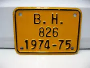 SCHWINN STINGRAY HUFFY COLUMBIA BALLOON BICYCLE BERKLEY HEIGHTS NJ LICENSE PLATE