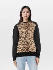 Just Cavalli Leopard Print Jumper