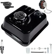 JMCHstore Gas Fuel Tank w/Roll Over Valve for Predator 212 6.5HP Hemi Engine, For Harbor Freight Loncin Motor 210FA 212cc Engine Modle, OEM Gas Tank Kit 60363