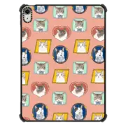 iPad Air 11-inch (M2/M3) iPad Impact Case Jelibins Cat Family Portraits Ipad Case