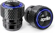 jininghaibo Compatible with RS660 RS457 Tuareg 660 Tuono 660 RS125 RSV4 RSV1000/R Shiver 750 CNC Aluminum Motorcycle Wheel Tire Valve Caps(2PCS-Blue)